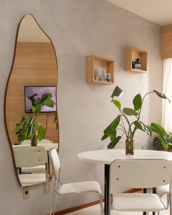 Espelhos Sob Medida - Composição com iluminação do ambiente