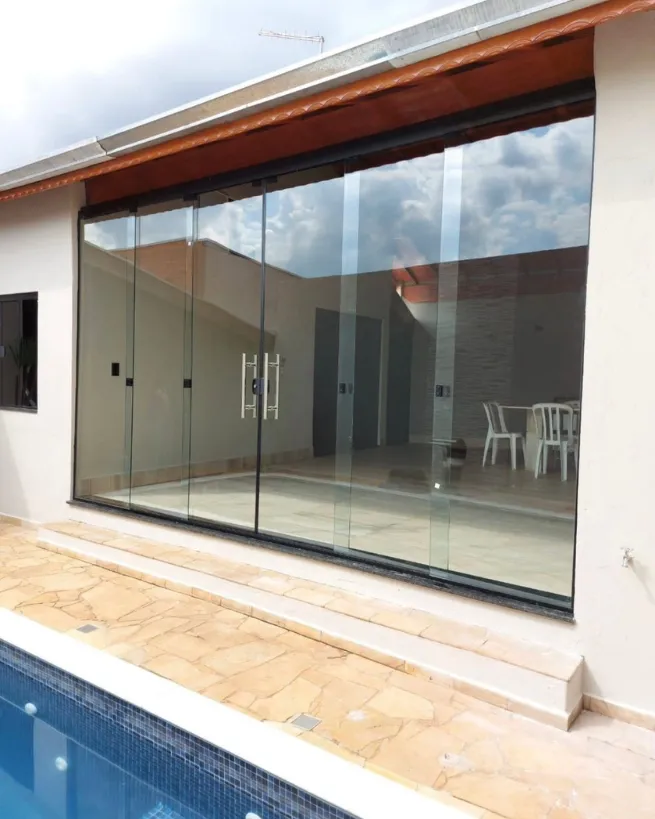 Ferragens discretas e visual leve Portas de Vidro - Ferragens discretas e visual leve
