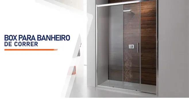 Box de correr para banheiro Box de correr para banheiro em vidro temperado