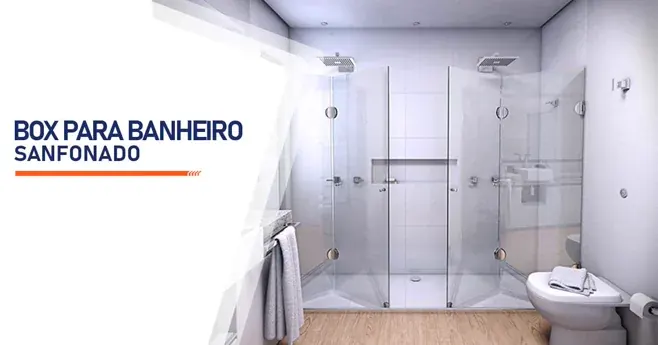 Box sanfonado para banheiro com vãos pequenos