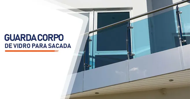 Guarda corpo de vidro para sacada