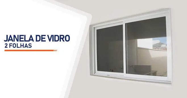 Janela de vidro de duas folhas