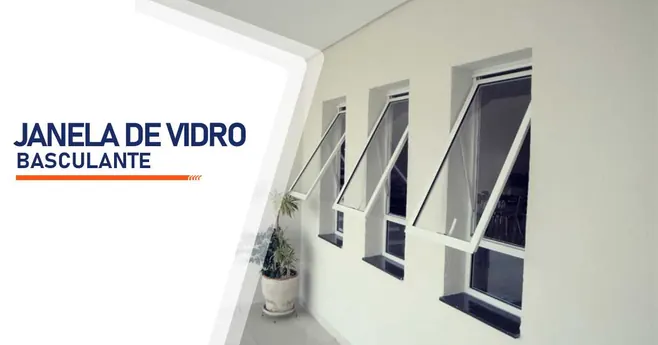 Janela basculante de vidro