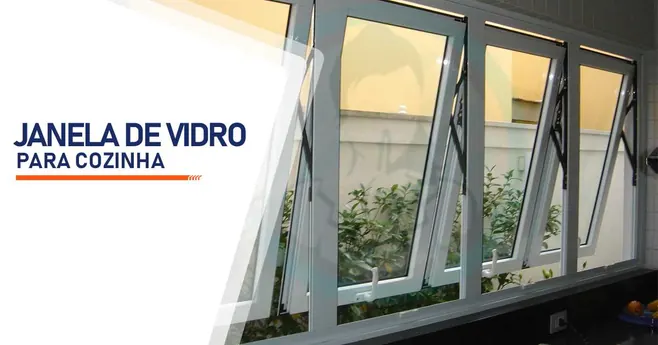 Janela de vidro para cozinha