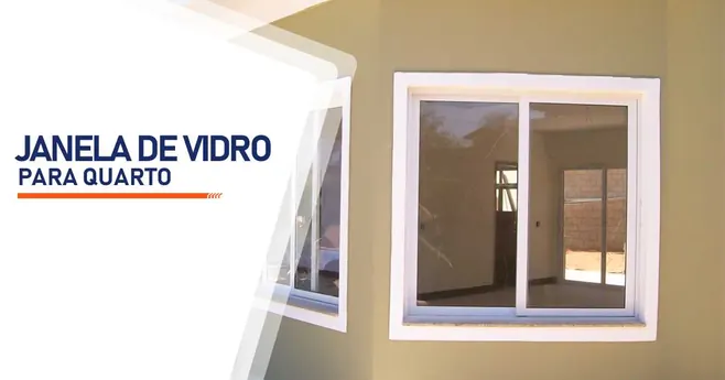 Janela de vidro para quarto